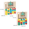 Montessori Wooden Color Matching Puzzles, Logic Game,Thinking Training Enlightenment Hand-eye Coordination Early Educational Toy 2