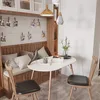 47.2" Modern White Kitchen Dinner Table White Simple Table for Home Office Kitchen Living Room Bistro Cafe, Coffee Table 5