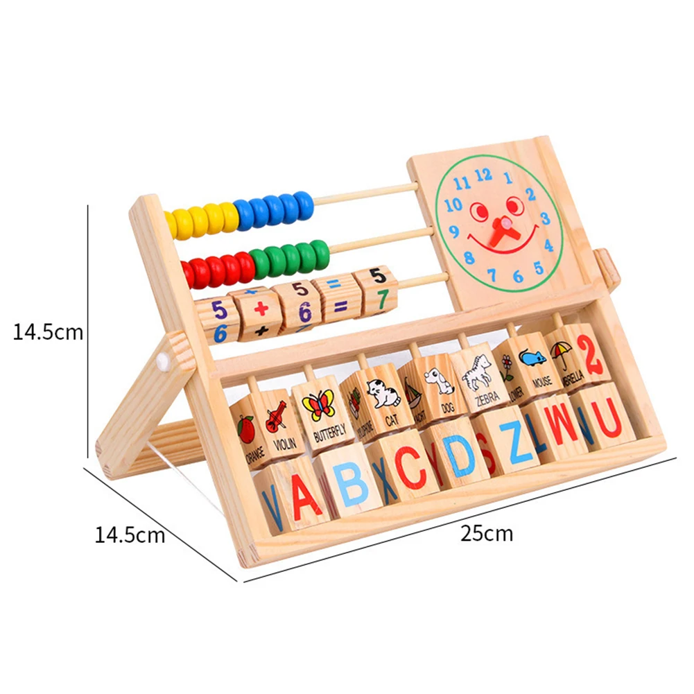 Wooden Math Toys For Kids Multi-functional Abacus Early Educational Toys Teaching Aids For Children Gift
