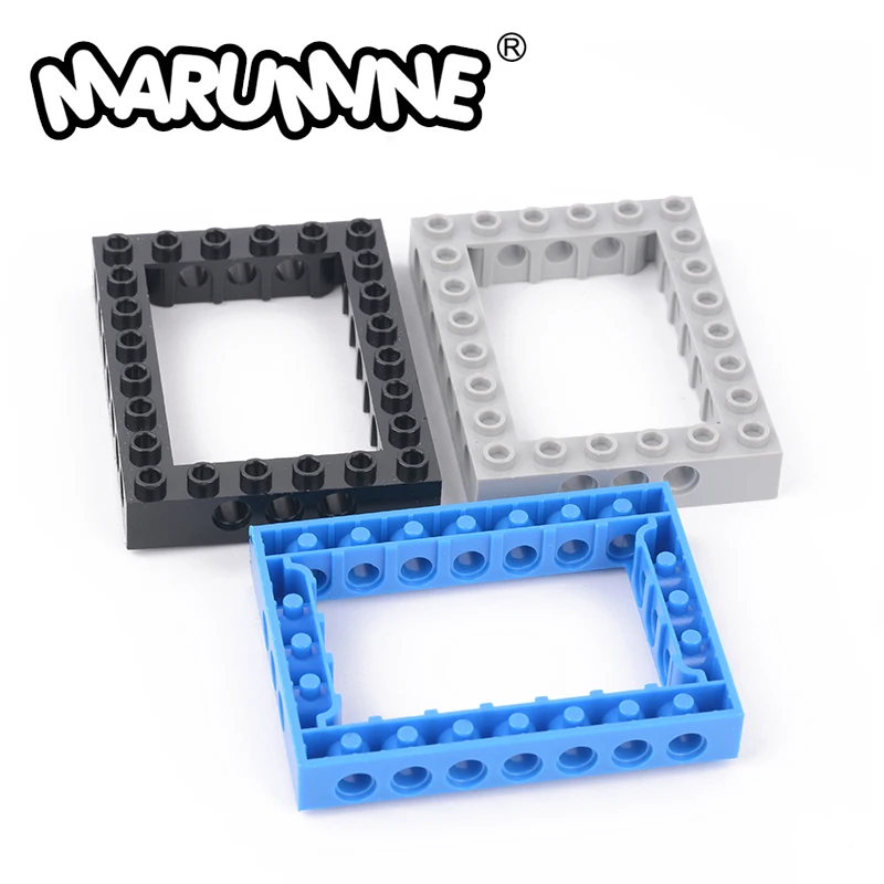 Marumine 32532 Технология кирпичи Запчасти 6x8 с отверстиями Совместимость здание Мпц