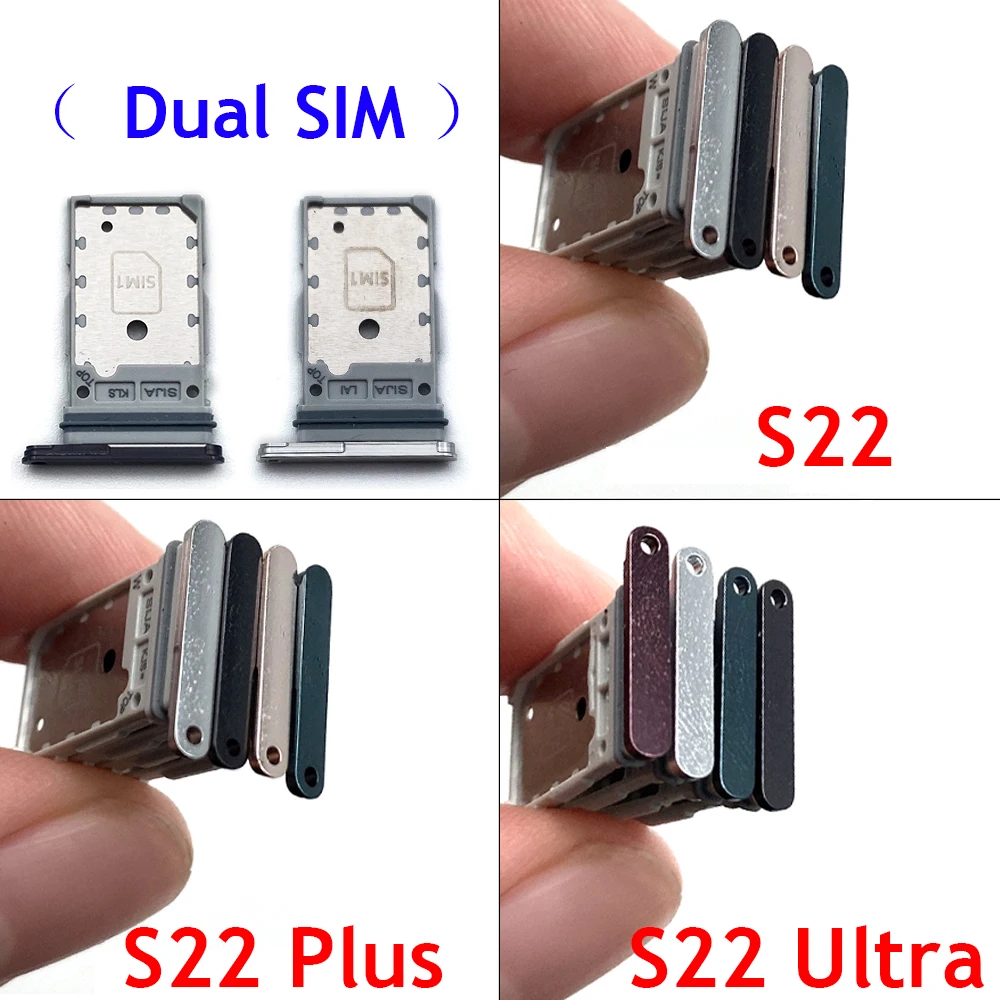 Originale Per Samsung S22 Plus Ultra Dual Sim Card Slot Adattatore Per Vassoio Per Schede Sd