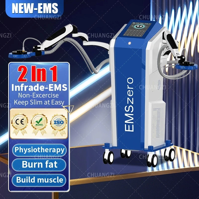 The latest lnfrade-EMS 2 in 1 physical health weight loss blue appearance machine / slimming + infrared heating