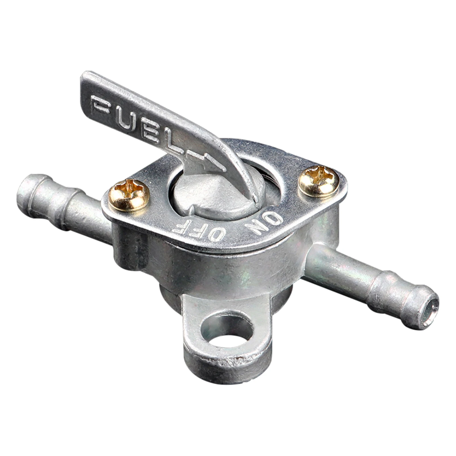 

Durable For Motorcycle Seal Tube Anti Rust Silver Irregular Petrol Tap Aluminum With Lock Function Universal Both Ends Fuel Pump
