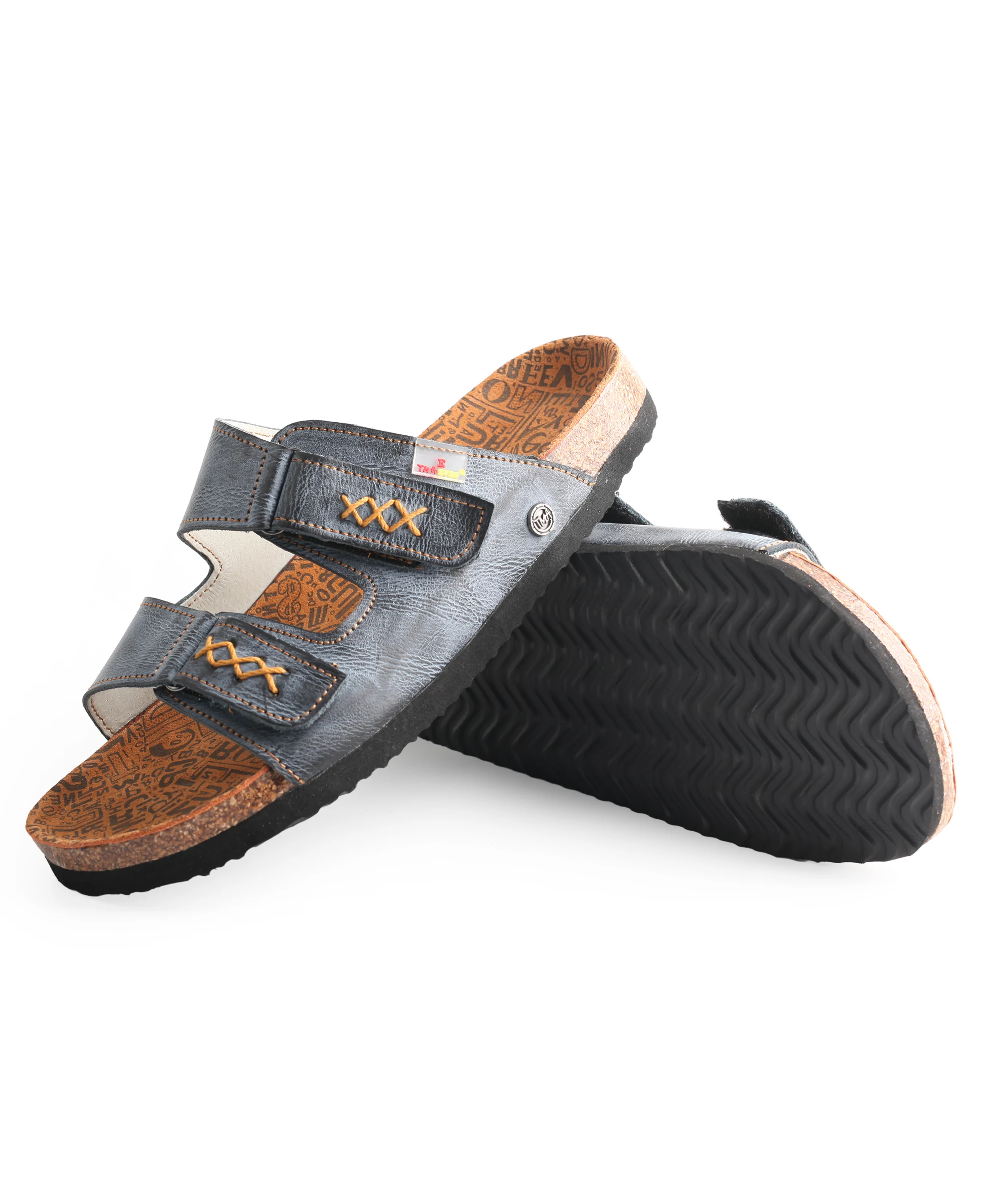 TMA EYES Sommer beliebte zweiteilige handgefertigte Damensandalen aus echtem Leder – Detail 2