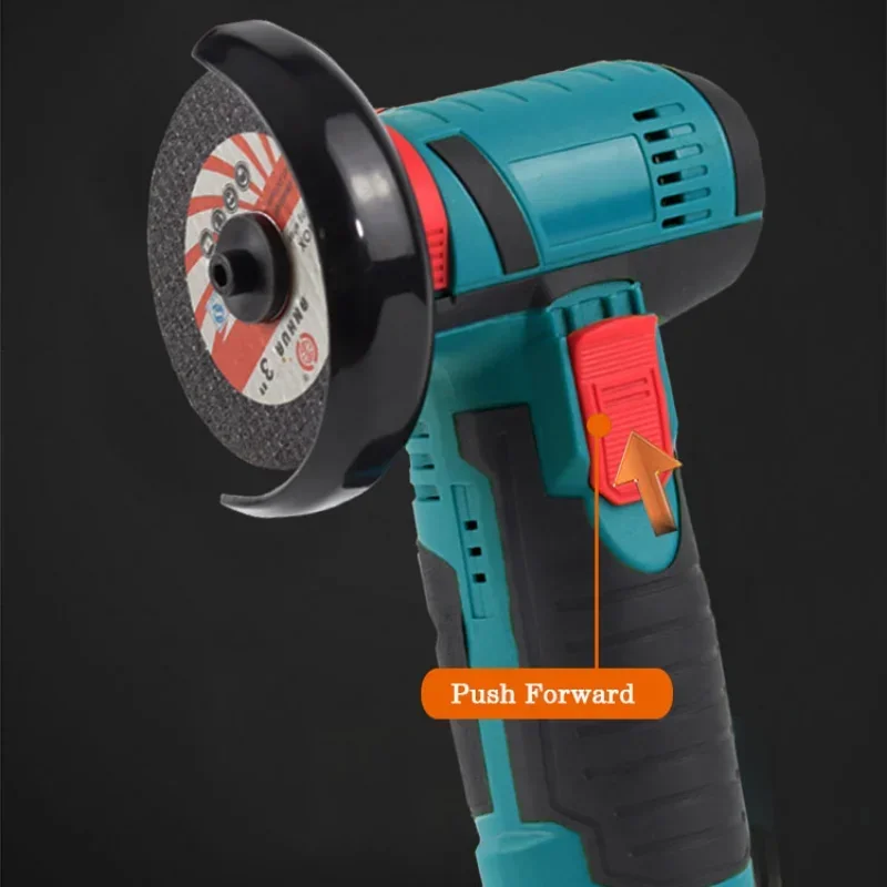 12V 19500rpm Brushless/Brush Cordless Angle Grinder Electric Grinding Cutter for Cutting Polishing Ceramic Tile Wood Stone Steel 4