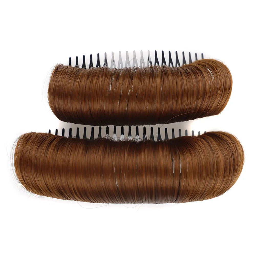 Fluffy Hair Pad Princess Styling Hair Bun Wig Cushion Synthetic High Temperature Fiber Invisible Bangs Pad Accessories