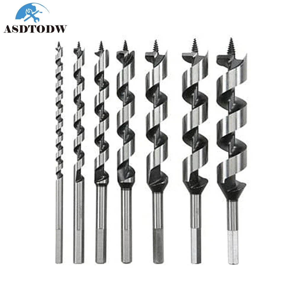 Auger SDS Wood Drill Bits Joiner Carpenter Fast Cut 8mm To 32mm Hex Shank 