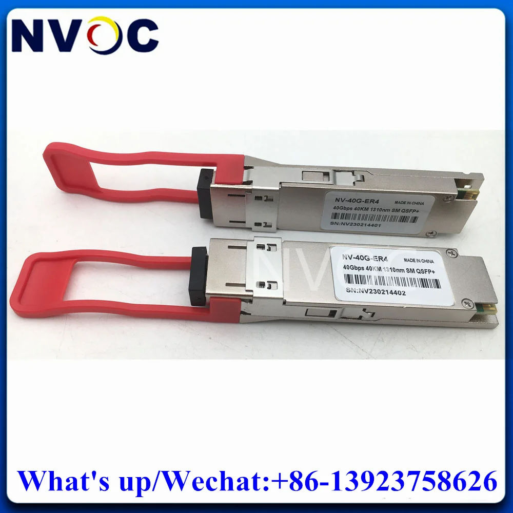 2Pcs Qsfp 40G 40Km Modulo Ricetrasmettitore Qsfp-40Gbase-Er4 Eml + Apd 1310Nm Ddm Lc Ottica Per Switch Cisco/Huawei