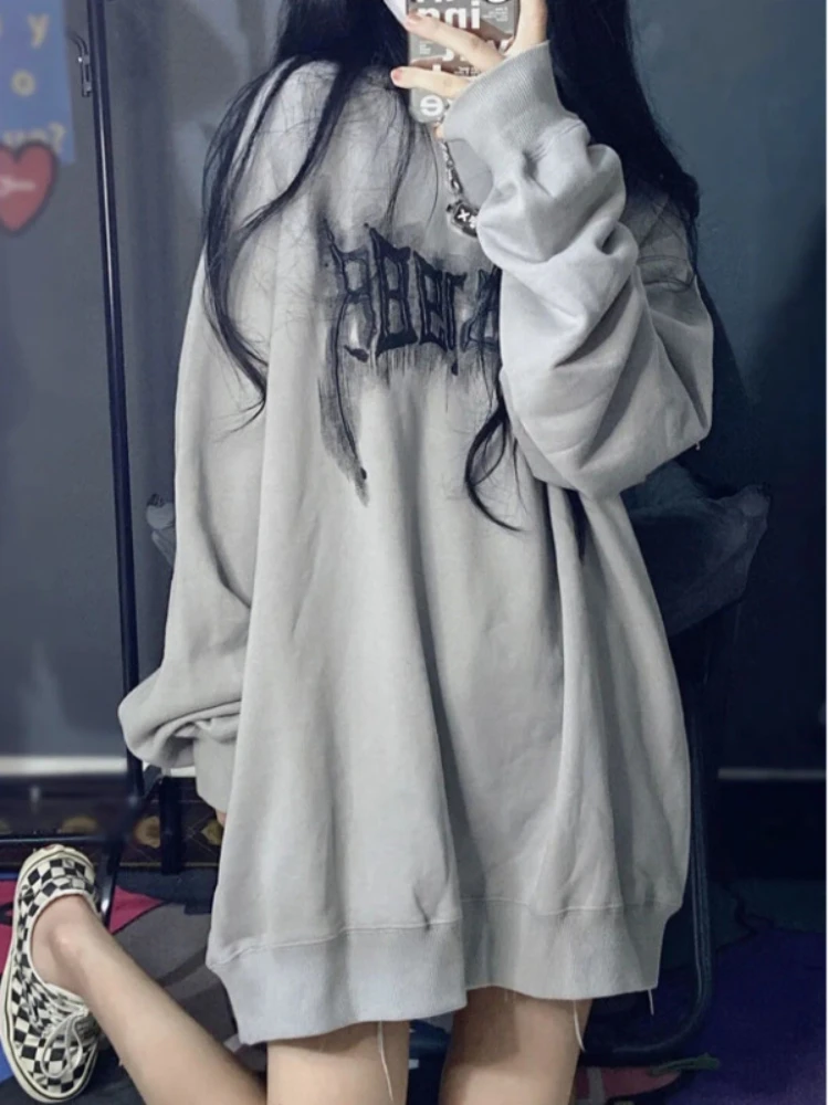 MAEHARRT Kadın Y2K Grafik Fermuarlı Kapüşonlu Sweatshirt - Vintage Yıldız Baskılı Bisiklet Yaka Sweatshirt, Gotik Grunge Sokak Giyim Ceket