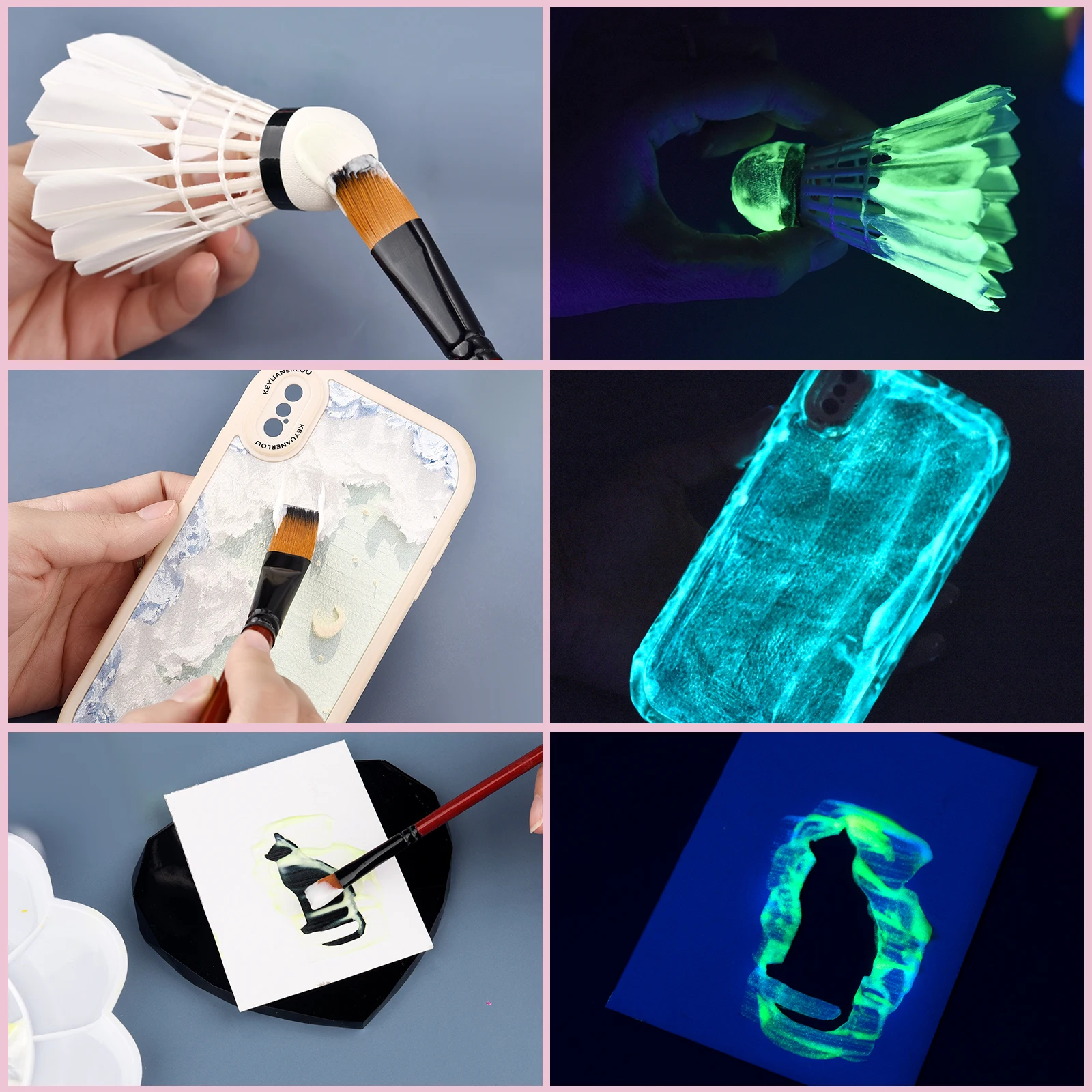 Glow-in-the-Dark Resin Pigment Set 5