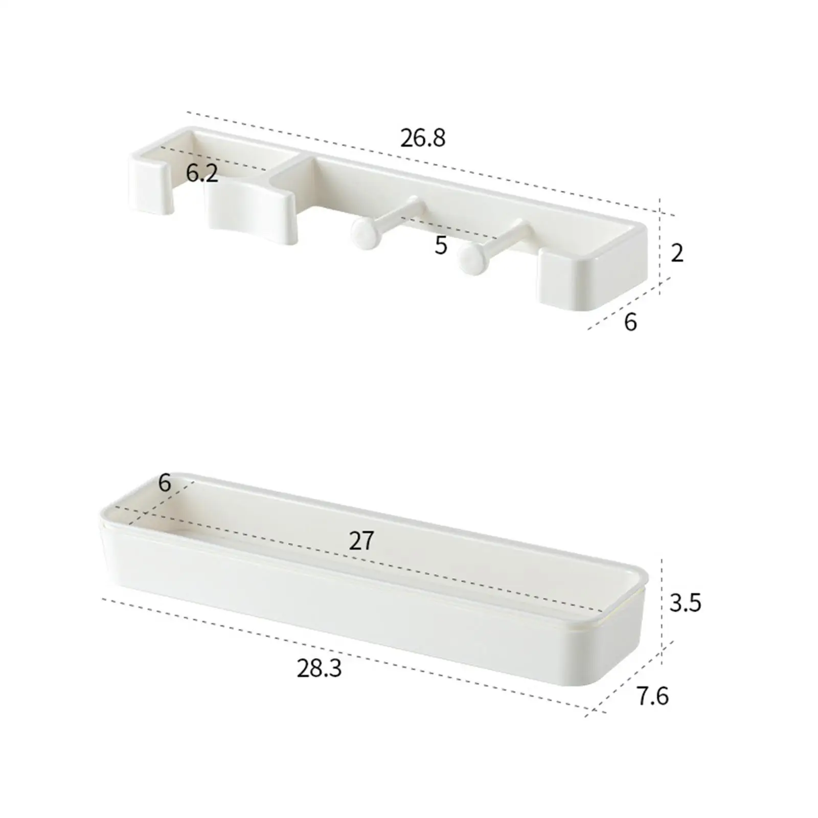Umbrella storage rack Wall Mounted Umbrella Rack Stand Household Detachable Dripping Water Tray