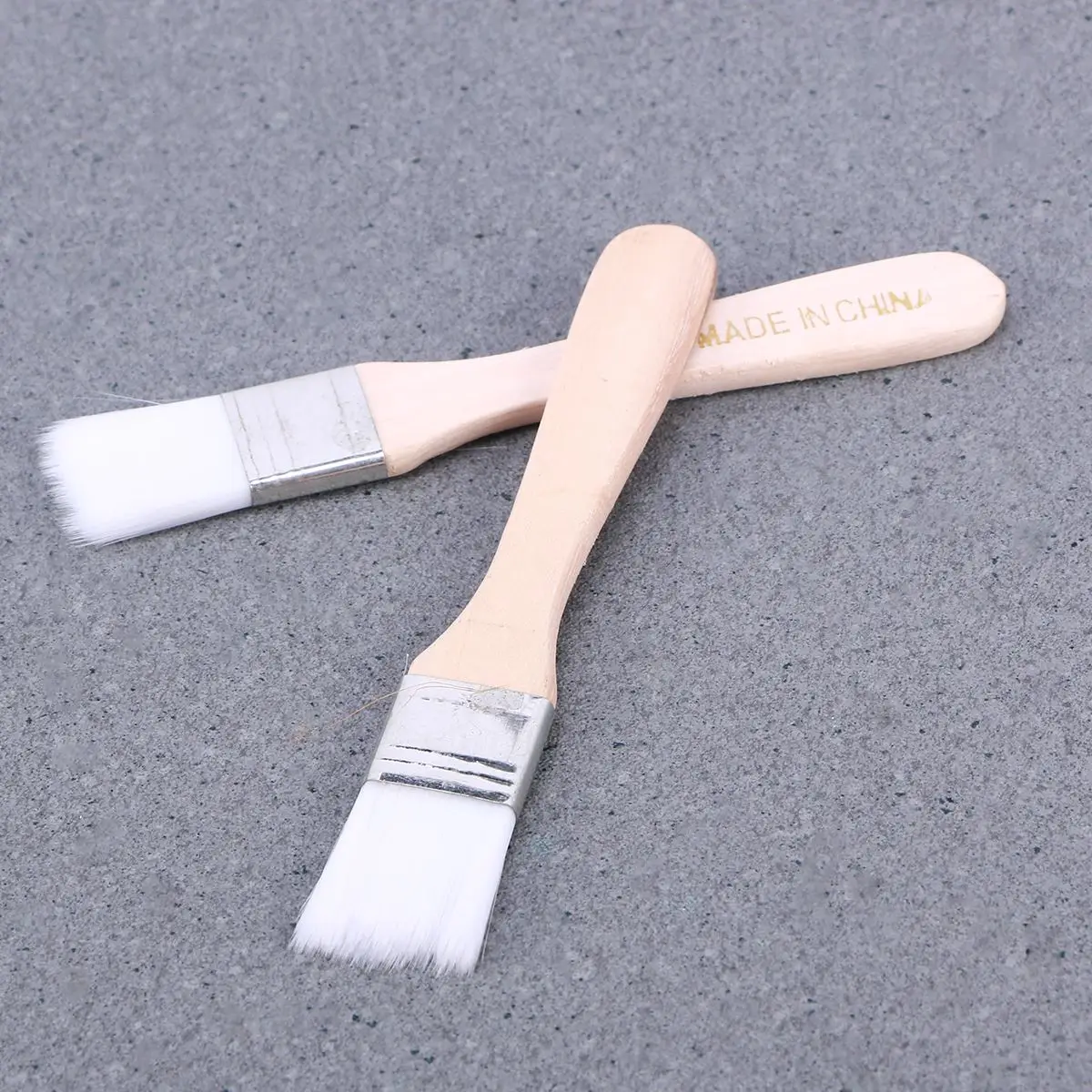 6Pc Chip Brushes Wooden Handle Wall Furniture Painting Brush For Stains Varnishes Glues Nylon Thickened Painting Chip Paint wall painting brush trimming paint brush