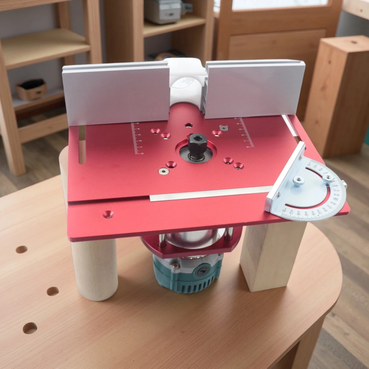 Aluminium Router Table Insert Plate with Miter Gauge & Sliding Fence, Precision Woodworking Flip Plate for Benches and Workshops Aluminium Router Table Insert Plate with Miter Gauge & Sliding Fence, Precision Woodworking Flip Plate for Benches and Workshops