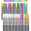 60-Count Vibrant Gel Pens Set - Fine Point Art Markers for Adult Coloring Books, Doodling, Scrapbooking, Writing - Students 6