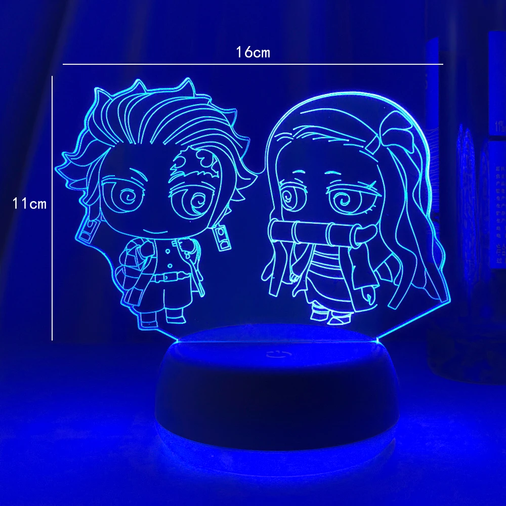 LED Night Lights Anime Vampire Knight For Kid Room Decor Manga Acrylic 3D  Lamps