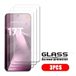 Xiaomi 17T Pro Clear Tempered Glass Screen Protector - 9H Transparent Protection for Xiaomi 17T (3 Front Glass)