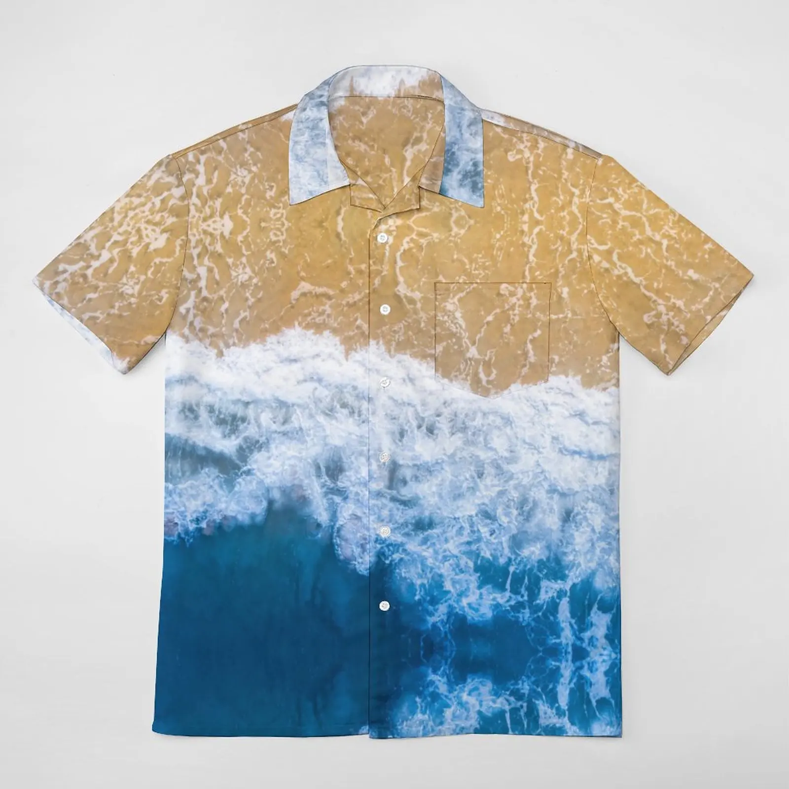 

Graphic Vintage Sea Sand Beach A Short Sleeved Shirt Tees Suit Shopping Vintage USA Size
