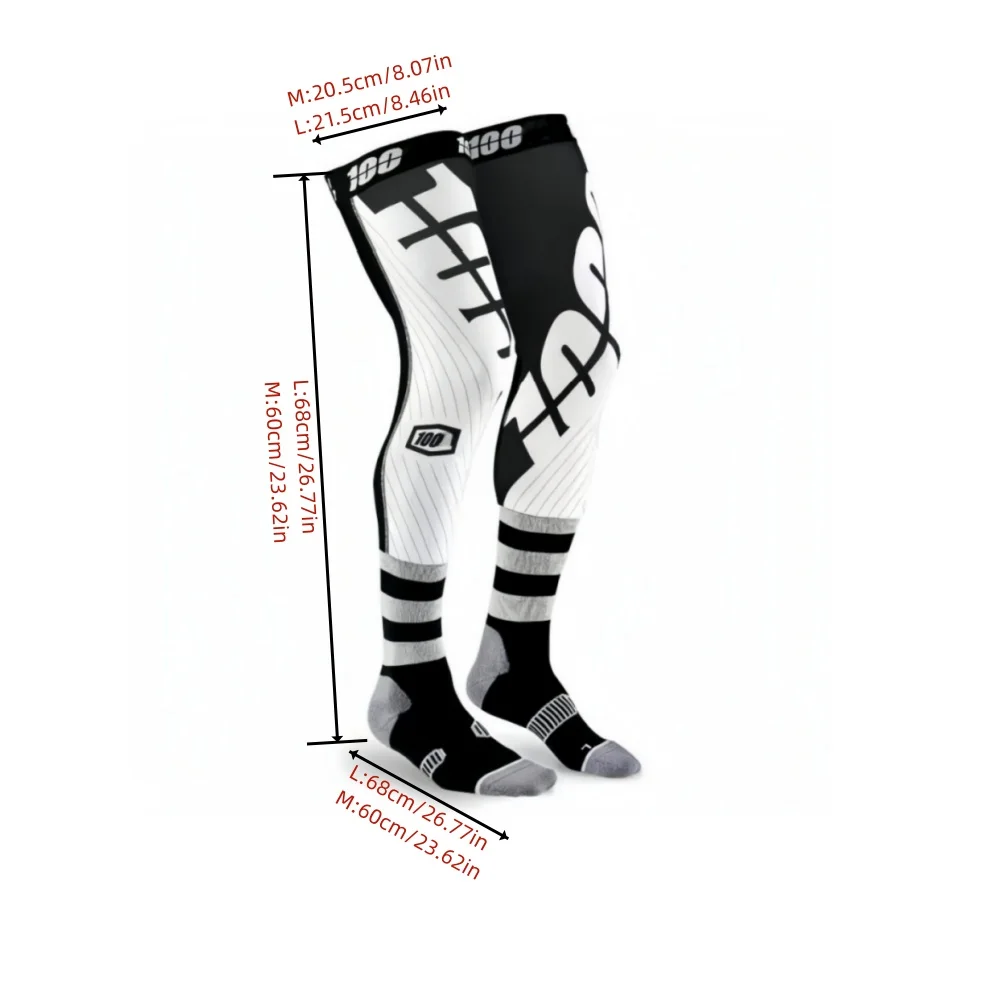 Motorcycle Compression Knee Support Endurance Socks Motocross Knee Sports Socks