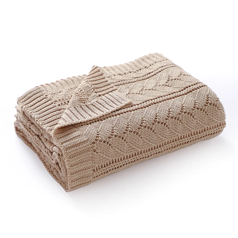 Coperte per fasciatoio in cotone per neonato 90 * 70 cm Lavorate a maglia Infantil Netural Trapunte per dormire Coperture per biancheria da letto Bambino Ragazzi Ragazze Culla Pisolino - immagine 3