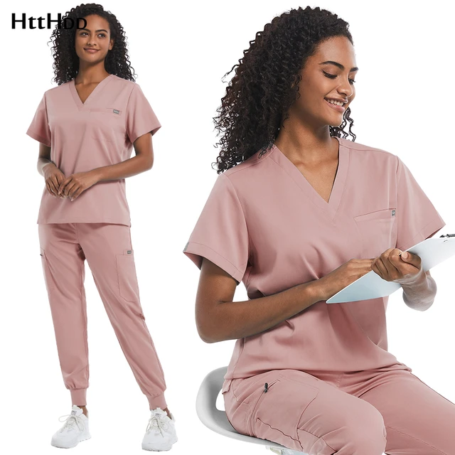 Wholesale Women's Scrub Clothing Sets Medical Scrubs Suit Nursing