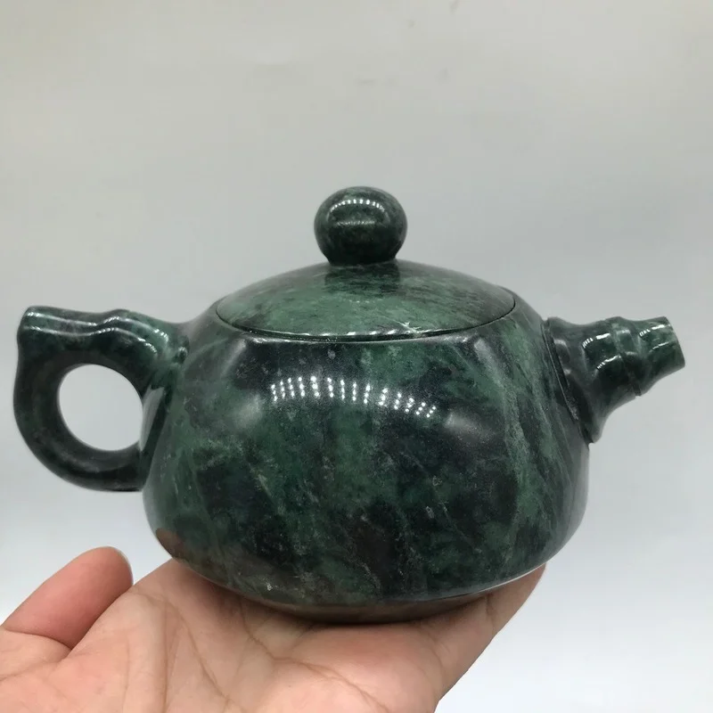 

Natural Tibetan Jade Medicine Wang Shi Hip Flask Teacup Serpentine Jade Belt Magnetic Jewelry Natural Jade Color Random