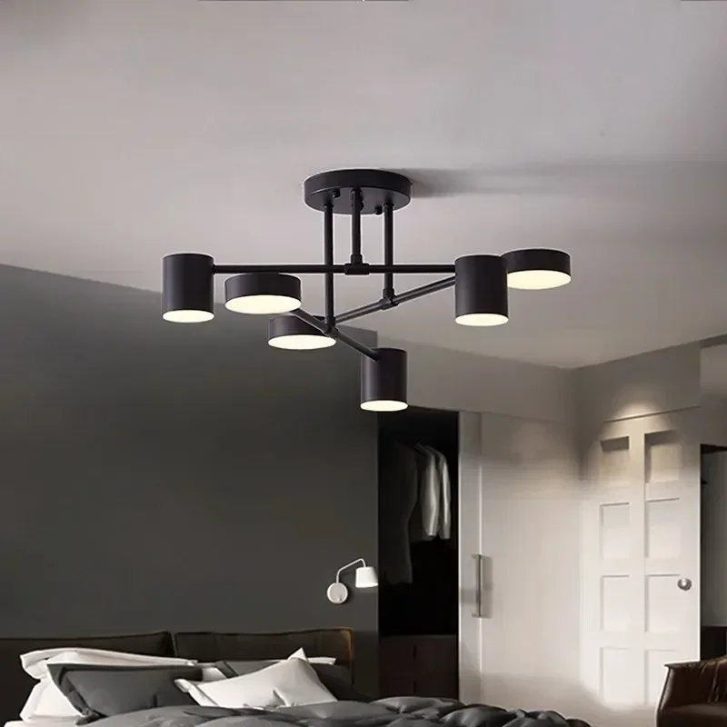 LED Chandelier Ceiling Chandelier Art Lighting Fixtures 6 Heads Modern Retro Creative Pendant Lighting For Living Room Bedroom Hall Home Decor