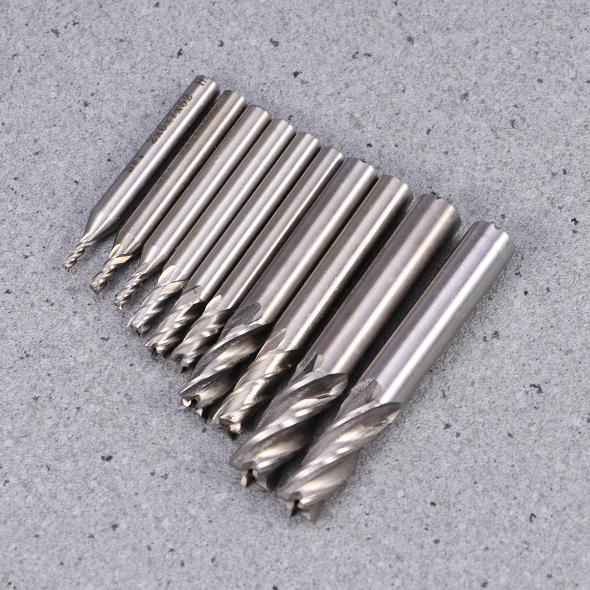 

10 PCS Tool Steel Milling Machine Cutters Tools Wood Iron Cast Straight Handle Table