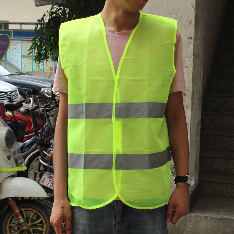4PCS High Visibility Car Reflective Safety Ves Strip Vest Reflective Strip Vest Car Emergency Fluorescent