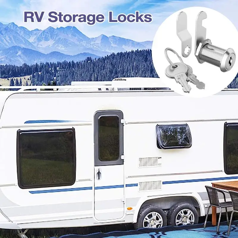 Cabinet Drawer Latch Button Locks Camper Car Push Lock 20mm For Furniture Hardware Accessories