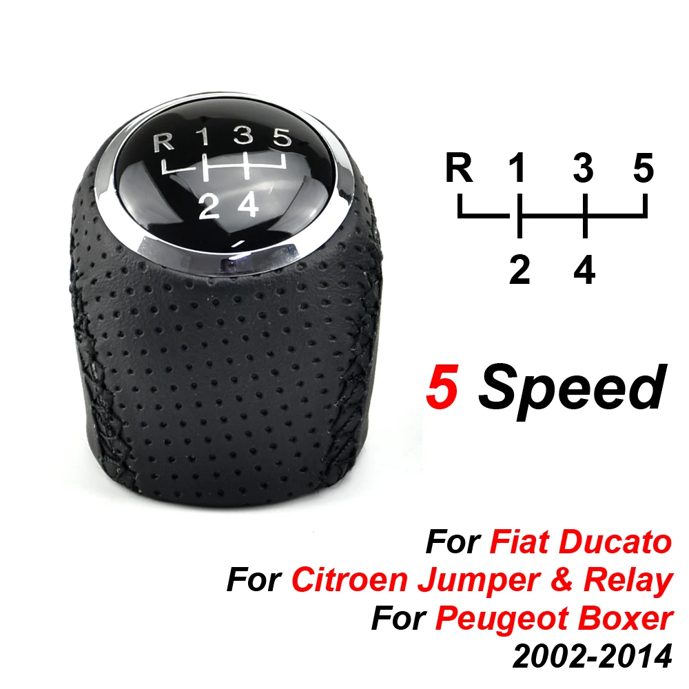 Fiat Ducato (1994-2006) Knauf Schaltknauf Schaltknopf 5 Gang Schwarz