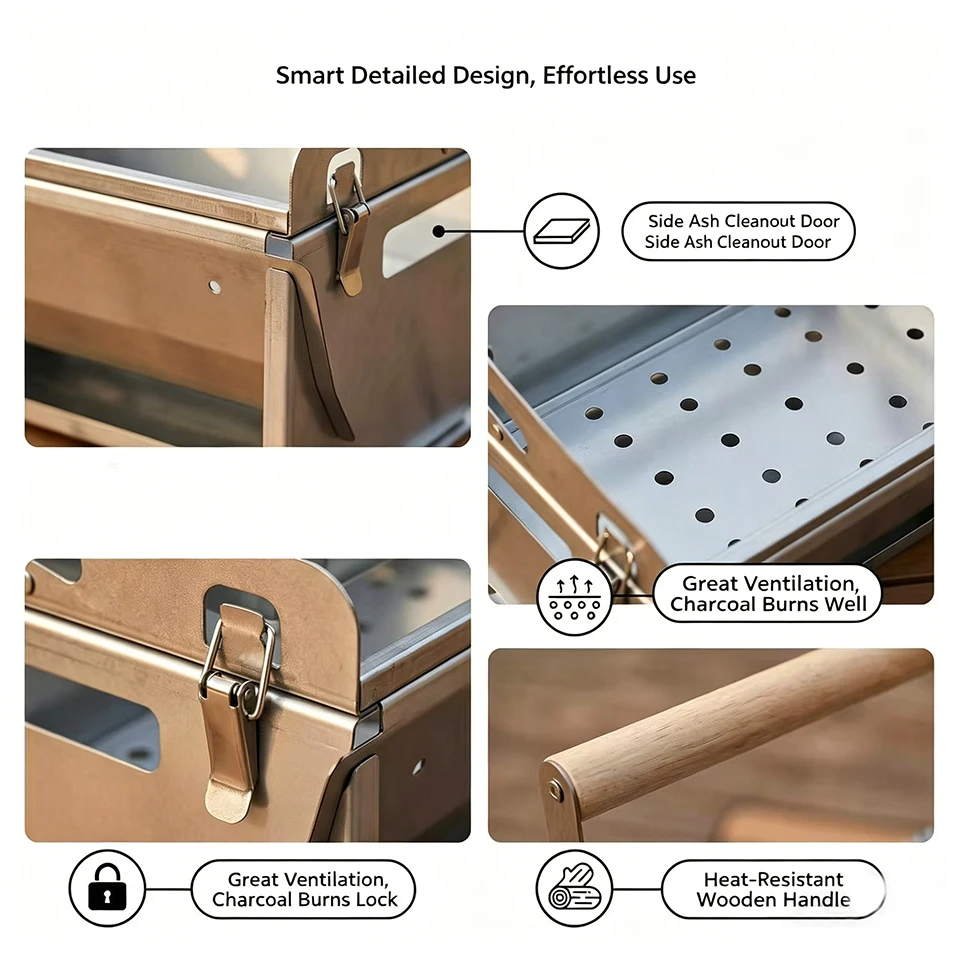 360° Rotating BBQ Grill Net 5