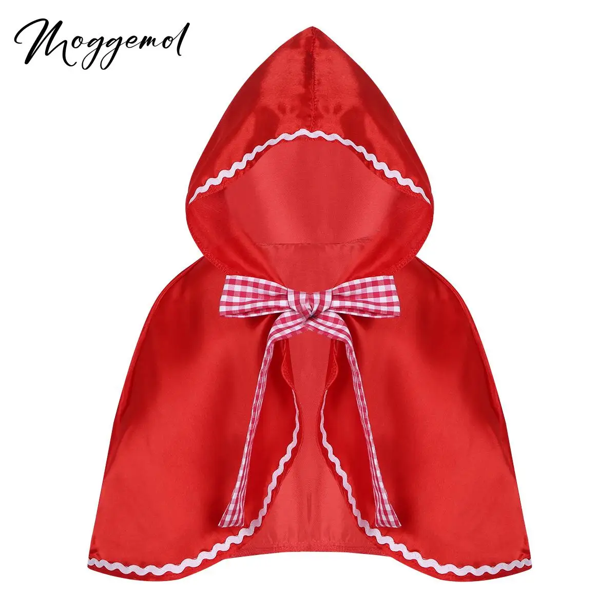 Красная накидка с капюшоном для маленьких принцесс на Хэллоуин