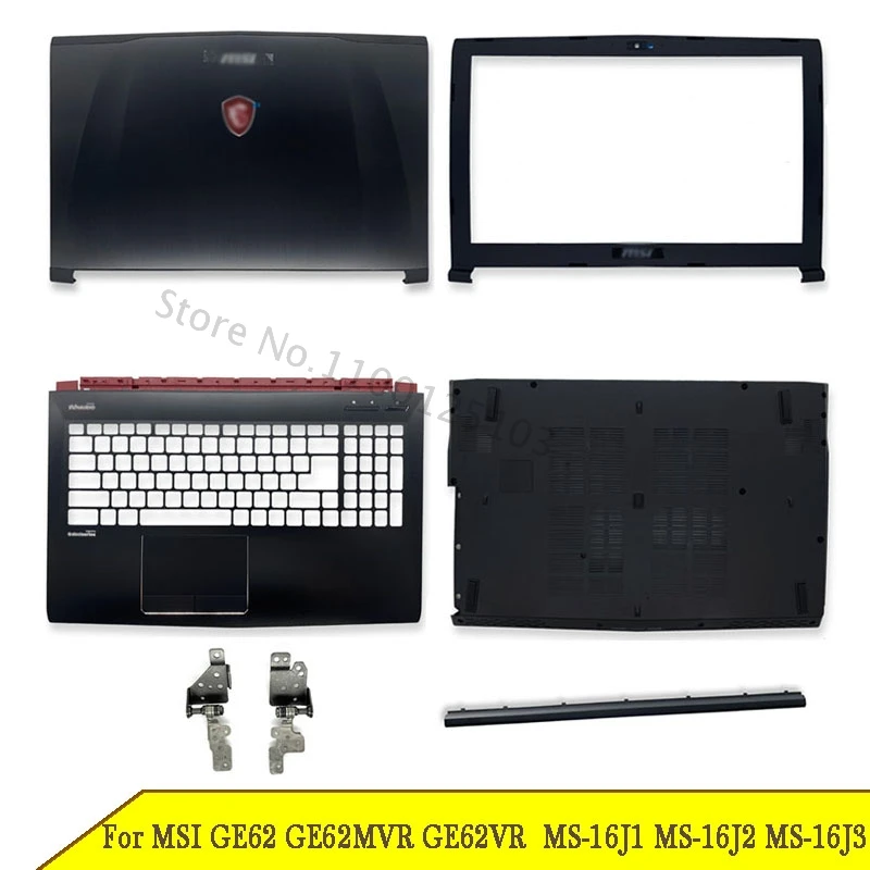 New Laptop LCD Back Cover For MSI MS-16J1 MS-16J2 MS-16J3 GE62 GE62MVR GE62VR Front Bezel Hinges A B Palmrest Bottom Case |