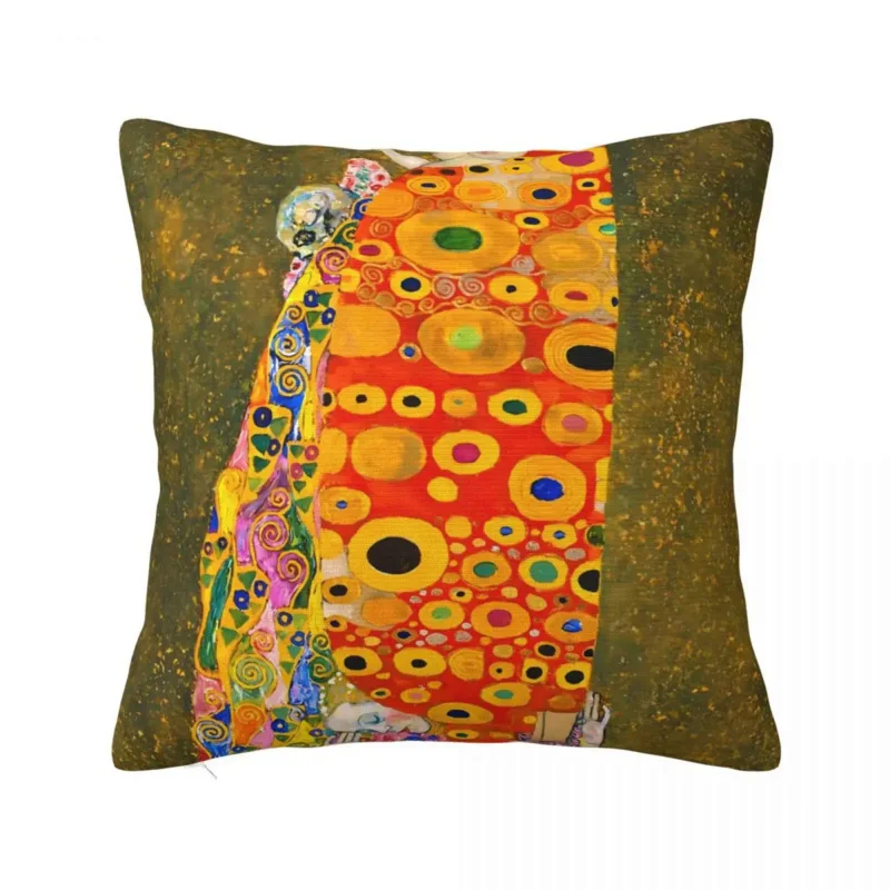 

Gustav Klimt Hope Pillow Cover Abstract Art Cushion Cover Pattern Pillow Case Cute Funny Pillowcases For Living Room Chair