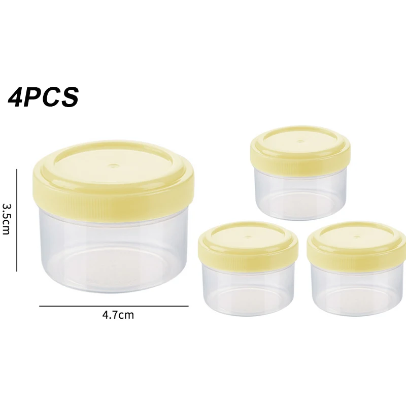 4Pcs Mini Plastic Sauce Squeeze Bottle Jam Extrusion Bottles