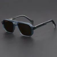 Lunettes de soleil carrées vintage style punk pour femmes et hommes, de marque de luxe, tendance, pour la conduite en extérieur, populaires 6