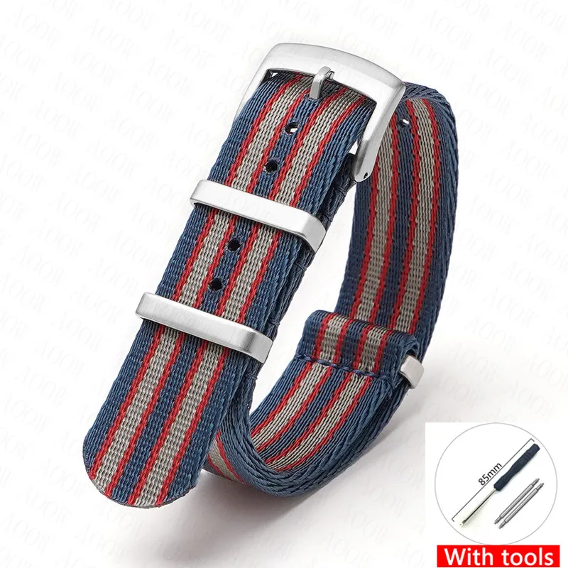 Military Canvas Woven Nylon Watch Band - Men's & Women's Wristband