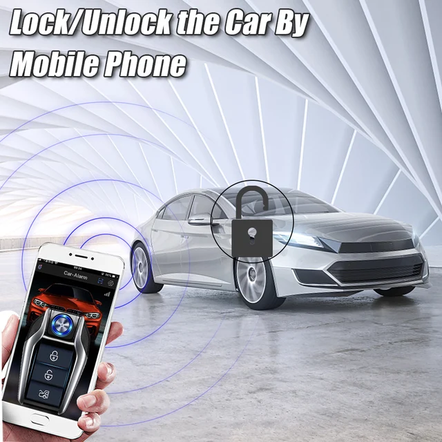 Alarma de arranque inteligente para coche, sistema de entrada sin llave, Bluetooth, juego de autoinicio, parada automática, botón pulsador, Kit de accesorios de Control remoto - Imagen 4