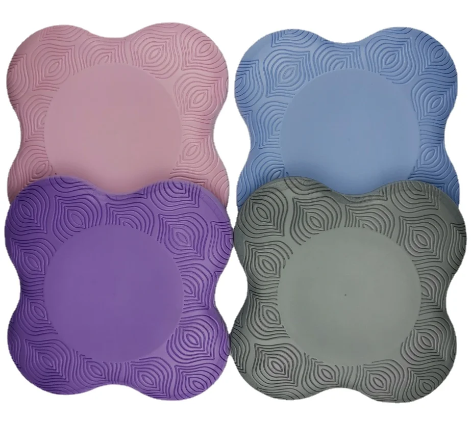 1pc Pilates Knee Wrist Hand Non-slip Solid Color Protective Pad Yoga Mat Non-slip Knee Pad Elbow Soft TPE Foam Support