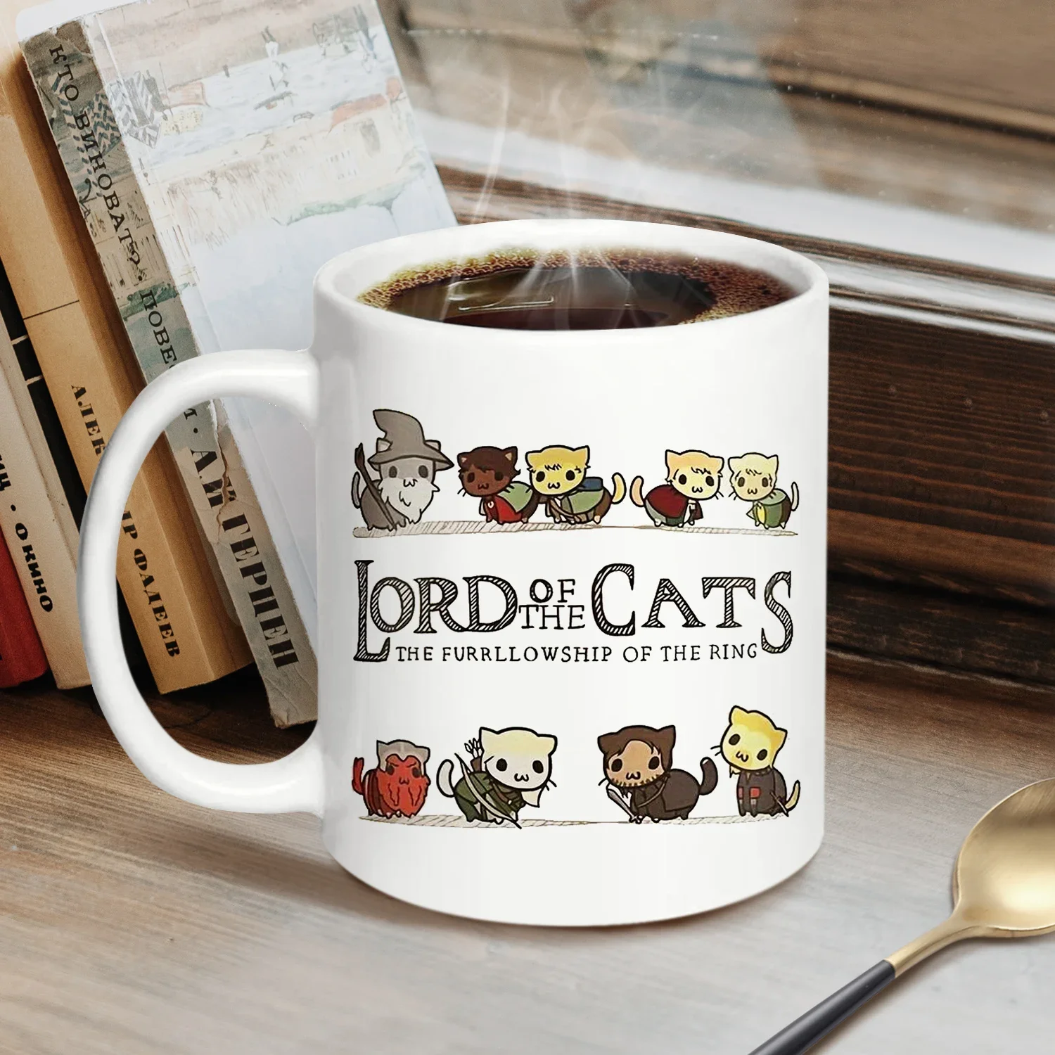 Anime Cat-Themed Funny Coffee and Tea Mug – Perfect Original Gift Idea