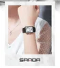 Sanda 1108 New Roman Scale Couple Quartz Watch Belt Fashionable Trend Waterproof Simple Creative Quartz Men's and Women's Watch 3
