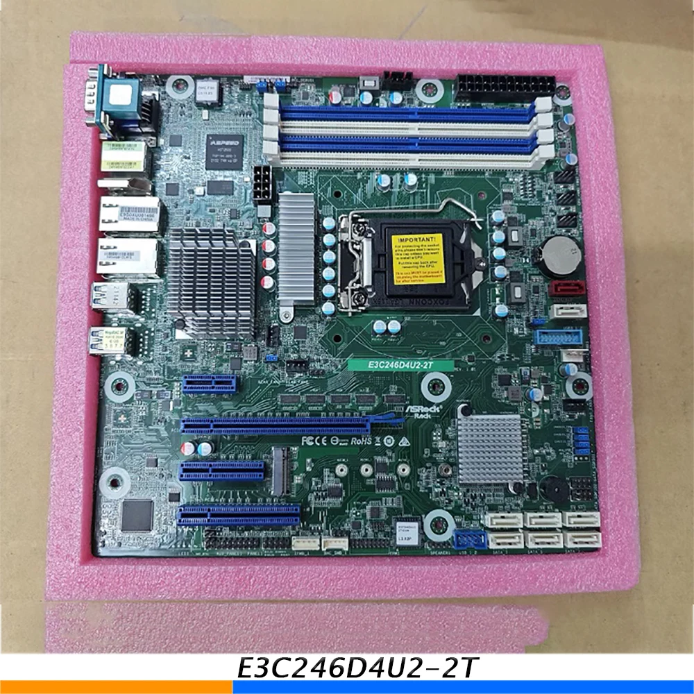 For ASRock Rack E3C246D4U2 2T Workstation Motherboard with Dual X550 10GbE Support E 2200 Network Card