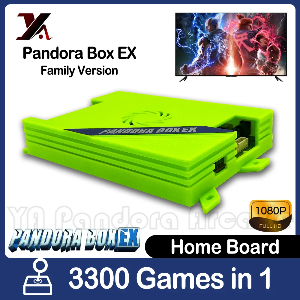 

3300 in 1 FHD Pandora Box EX RAM DDR4 8G 1080P Family Version 3D Games Arcade 40Pin Motherboard Support HDMI VGA Output