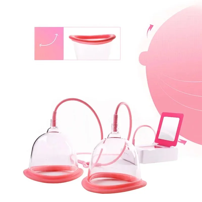 Electric Pump Cup Massager Vacuum Therapy Massage Breast​ Enlargement Cupping Machine  Body Shaping Butt Lifting Beauty Device