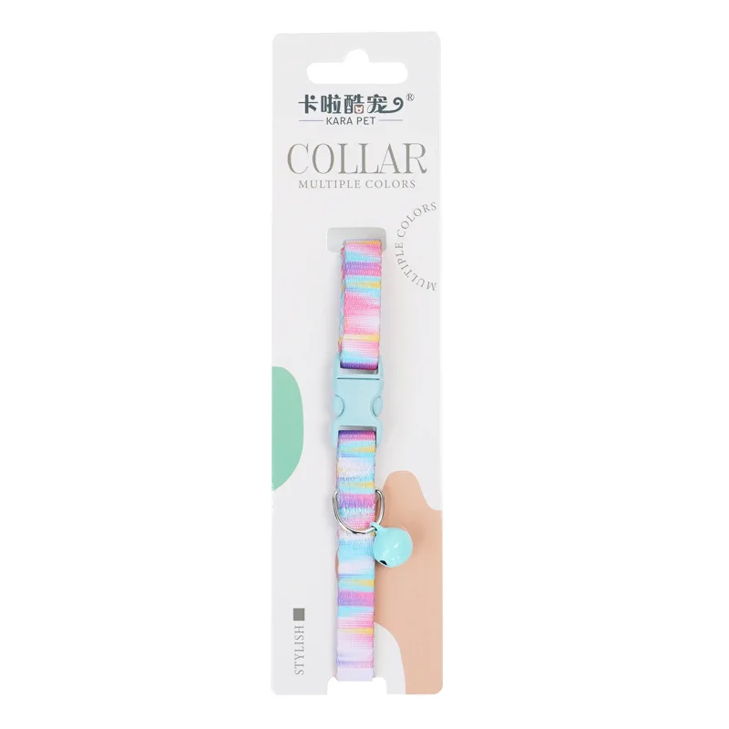 Cat Collar with Bell Adjustable Safety Pet Collar Colorful Bell Ring Necklace for Cat Kittens Puppy Small Dog Pet Accessories 6
