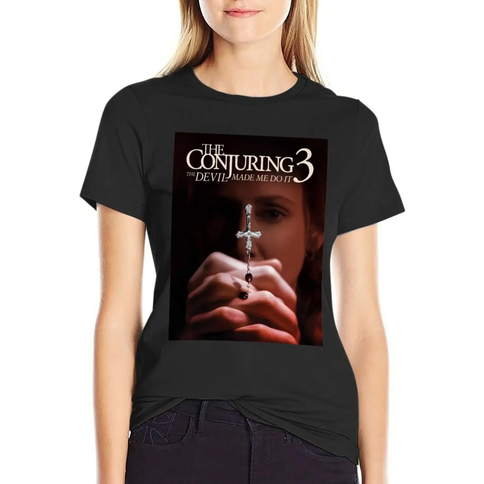 

TRENDING Conjuring 3 T-Shirt animal print shirt for girls summer tops shirts graphic tees luxury designer clothing Women