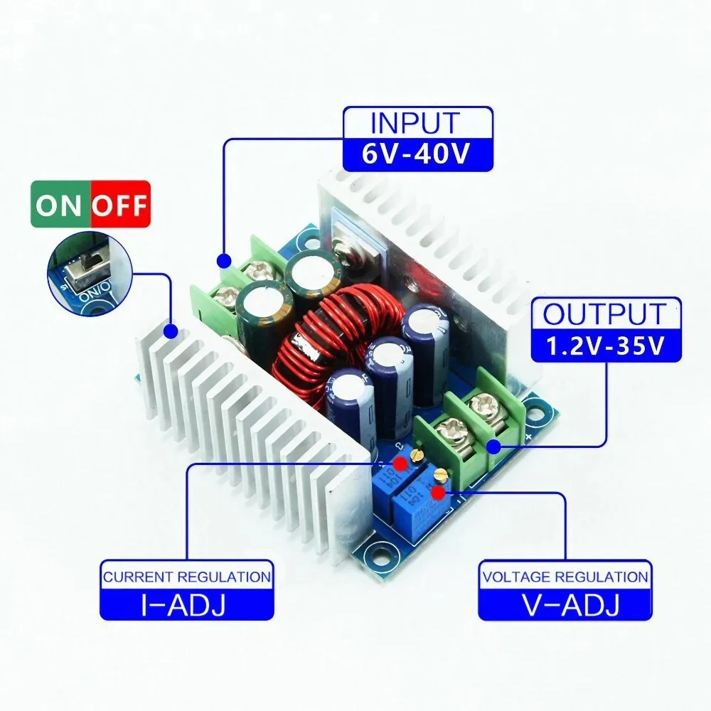 300W 20A 고출력 조절식 정전류 LED 드라이버 (상업용 가정 조명 충전 컨버터)