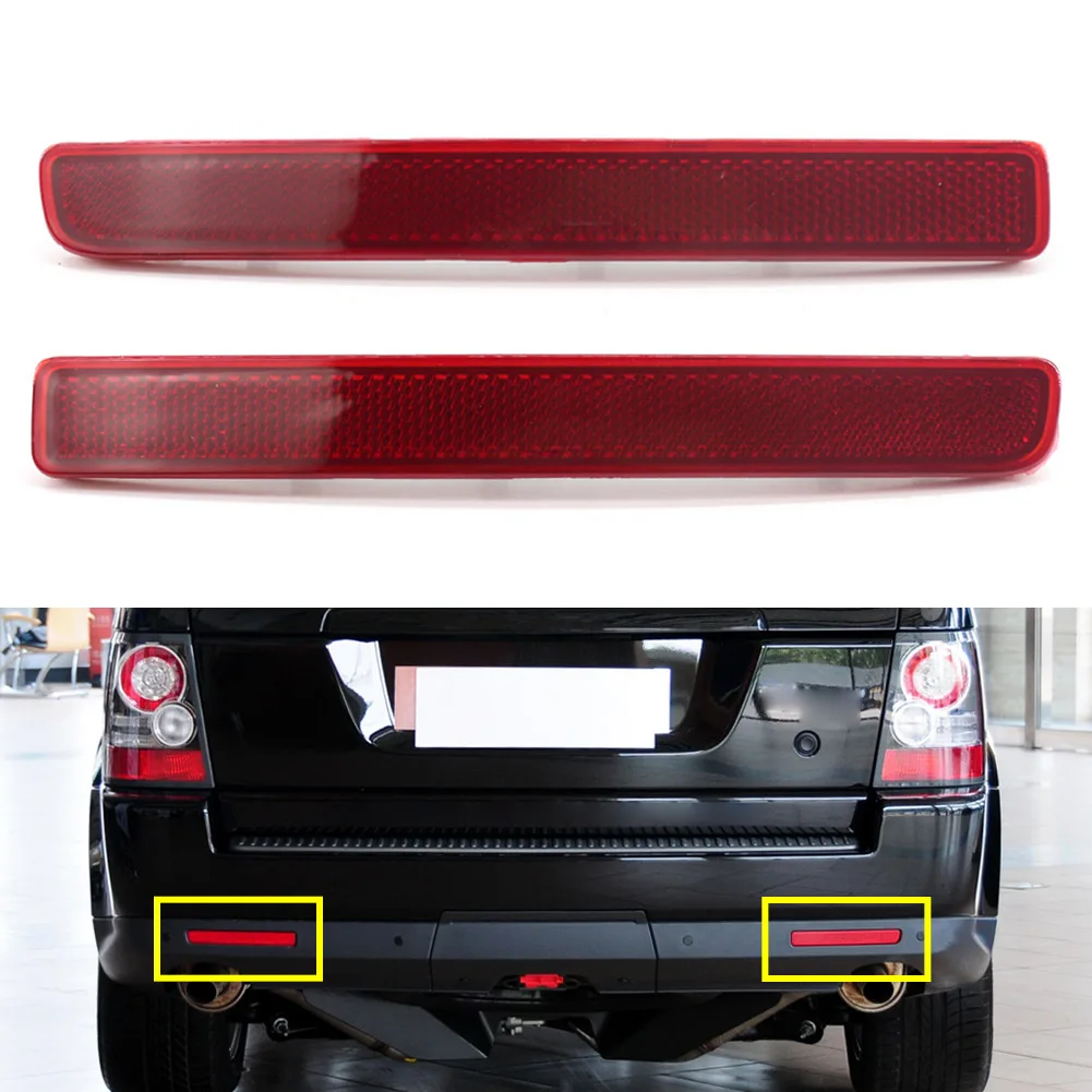 1 Paio Di Paraurti Posteriore Per Auto Riflettore Striscia Di Avvertimento Lente Rossa Per Land Rover Discovery 3 Discovery 4 Range Rover Sport Xff500