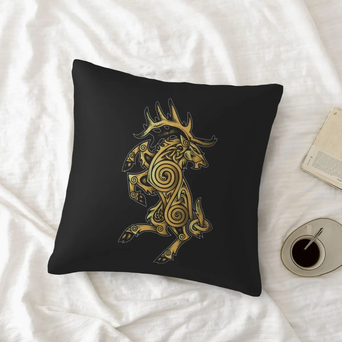 

Celtic Elk Rampant Pillowcase Printed Cushion Cover Sofa Waist Pillow Pillow Cover