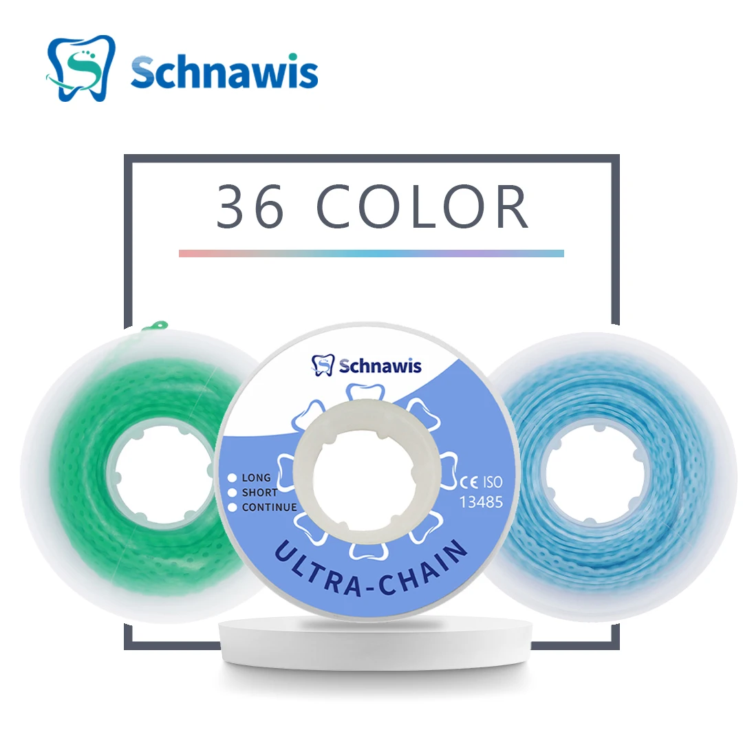 Catena Zincata Fasce Elastiche Ortodontiche - 15 Piedi (4,5 M) Per Apparecchio, 3 Lunghezze (lunga/corta/chiusa) Fasce Elastiche Per Apparecchio - Foto 4